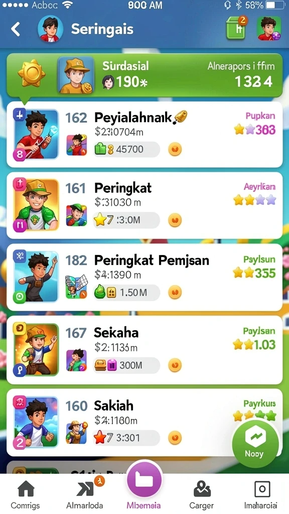 77singa - Tampilan antarmuka yang menarik dan mudah digunakan.