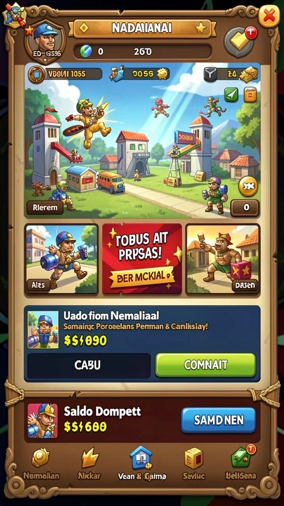 jerukbet - Antarmuka pengguna yang modern dan menarik.